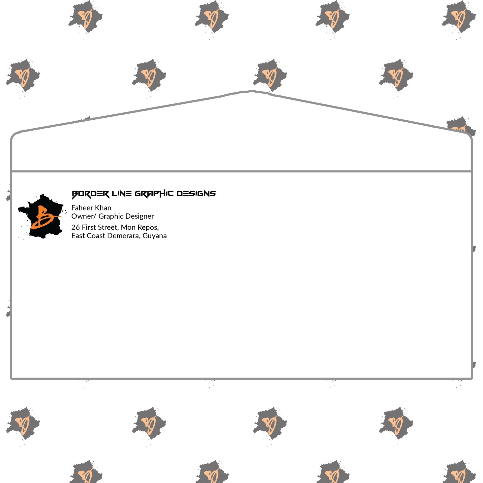 Custom Envelopes (25 pcs) - Border Line Graphic Designs
