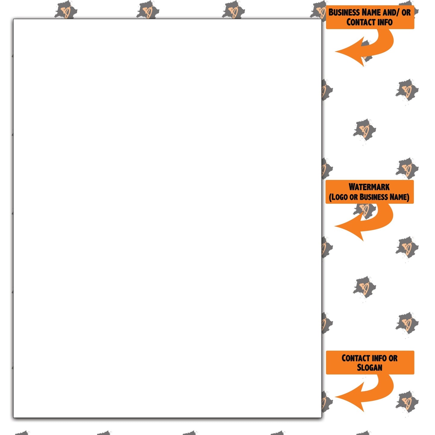 Letterheads (25 pcs) - Border Line Graphic Designs