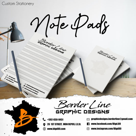 Note Pads - Border Line Graphic Designs